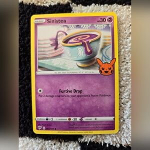 Sinistea 2021 Halloween Pokemon card